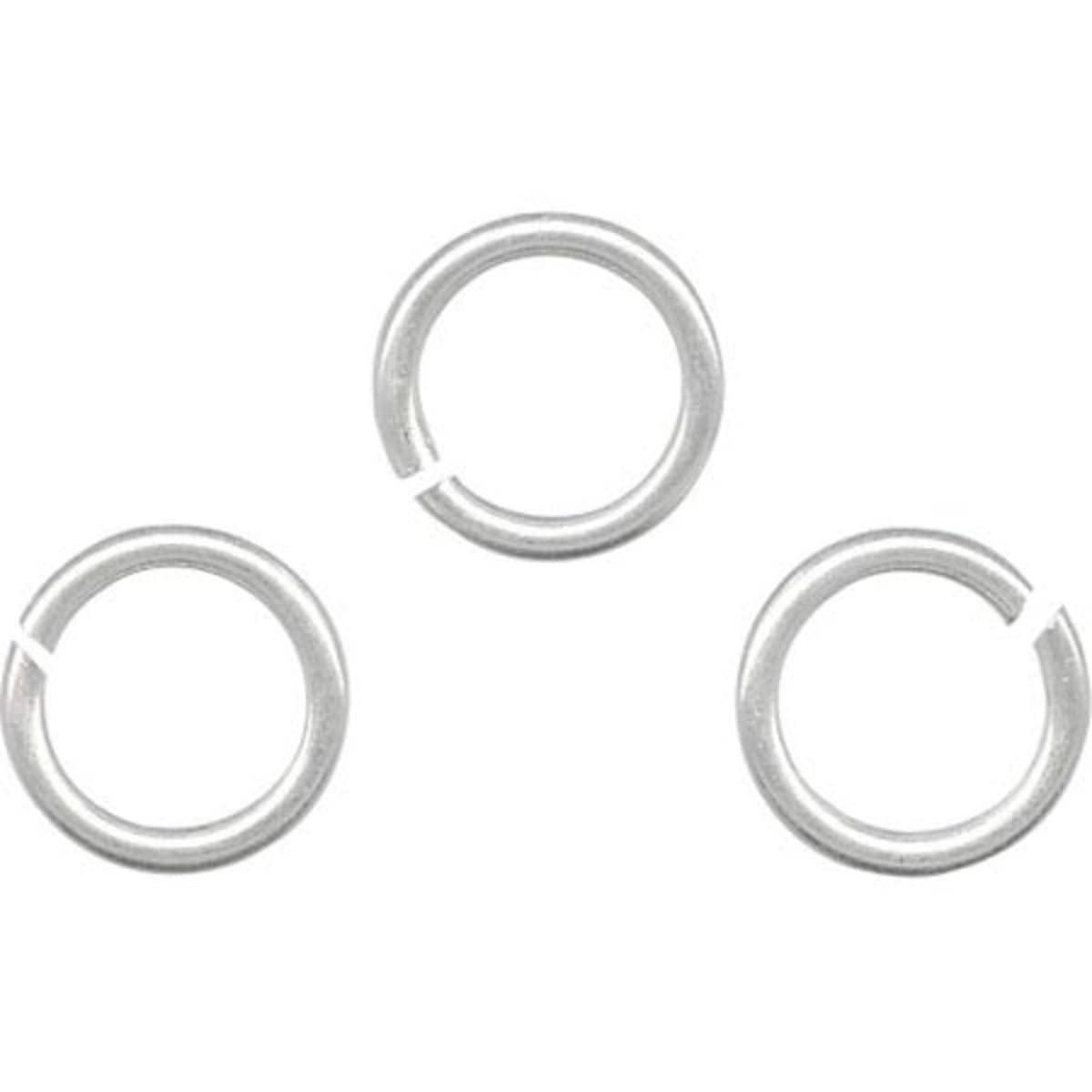 1/4"DIA.Silver Plated Jump Rings for all Crafts,Approx.150pk.