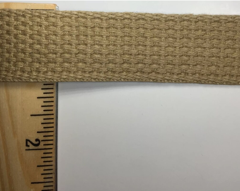 1&#x22; Cotton Webbing - 10 Continuous Yards - Made in USA!
