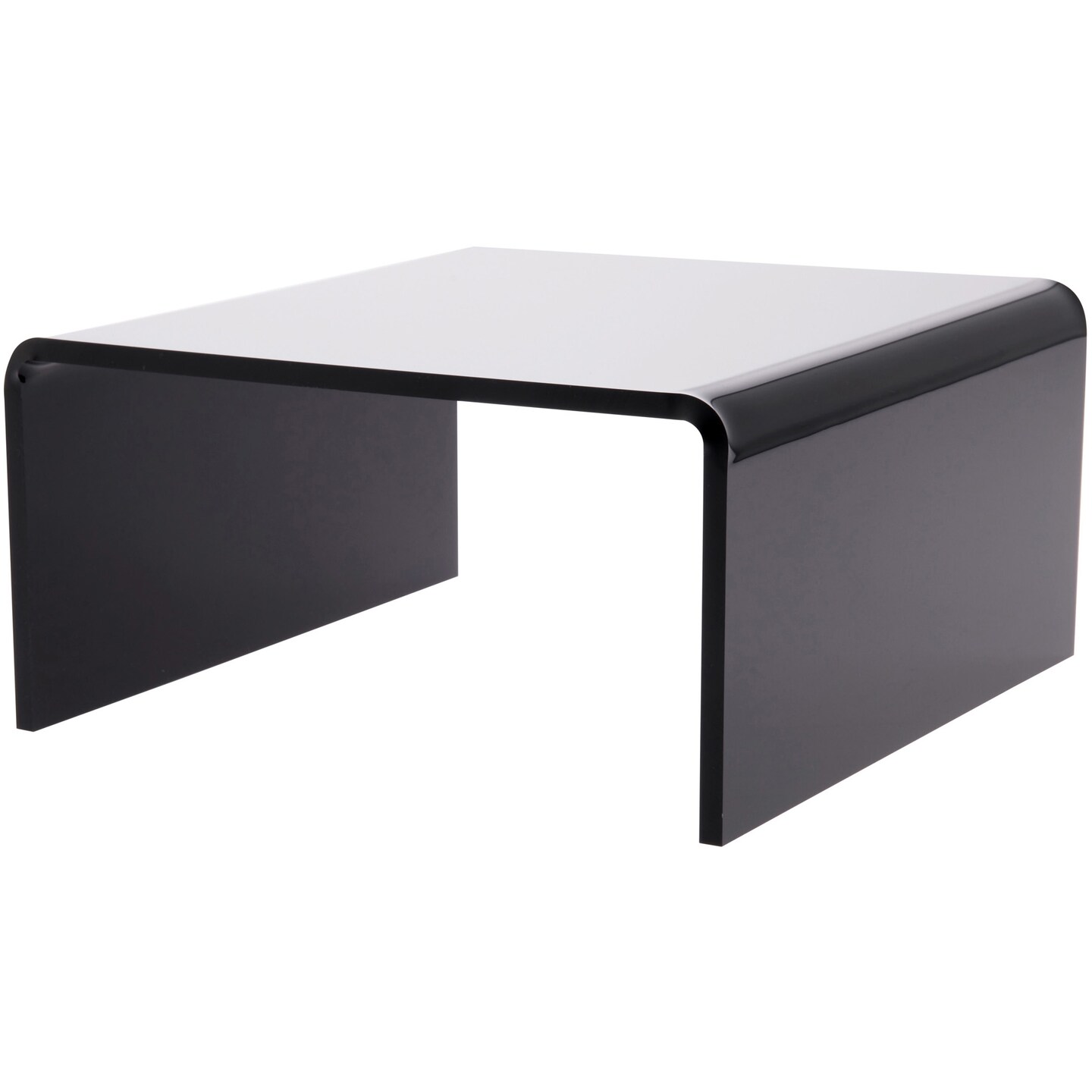 Plymor Black Acrylic Short Square Display Riser, 3.5" H x 7" W x 7" D (1/4" thick)