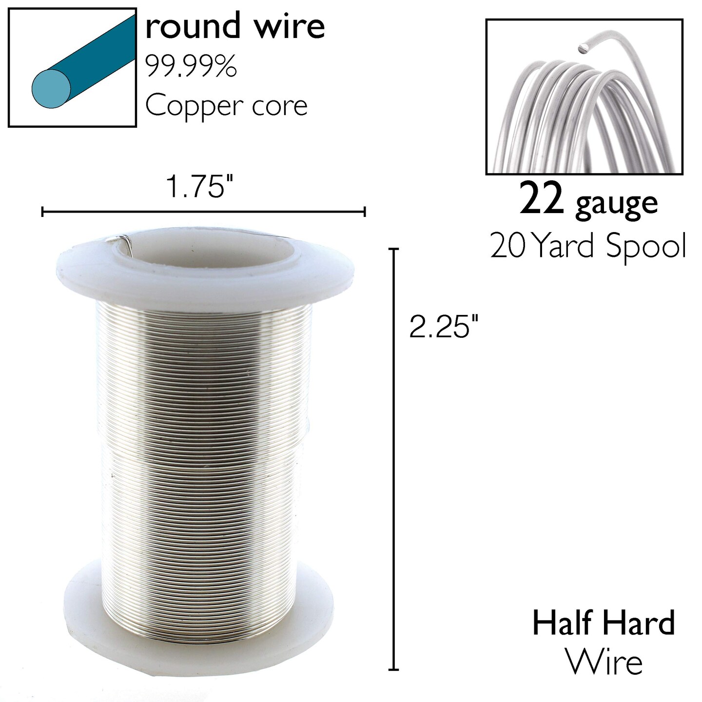 The Beadsmith Wire Elements Lacquered Tarnish-Resistant Copper Wire