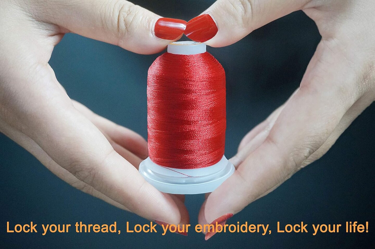 64 Spools 1000M (1100Y) Polyester Embroidery Machine Thread Kit