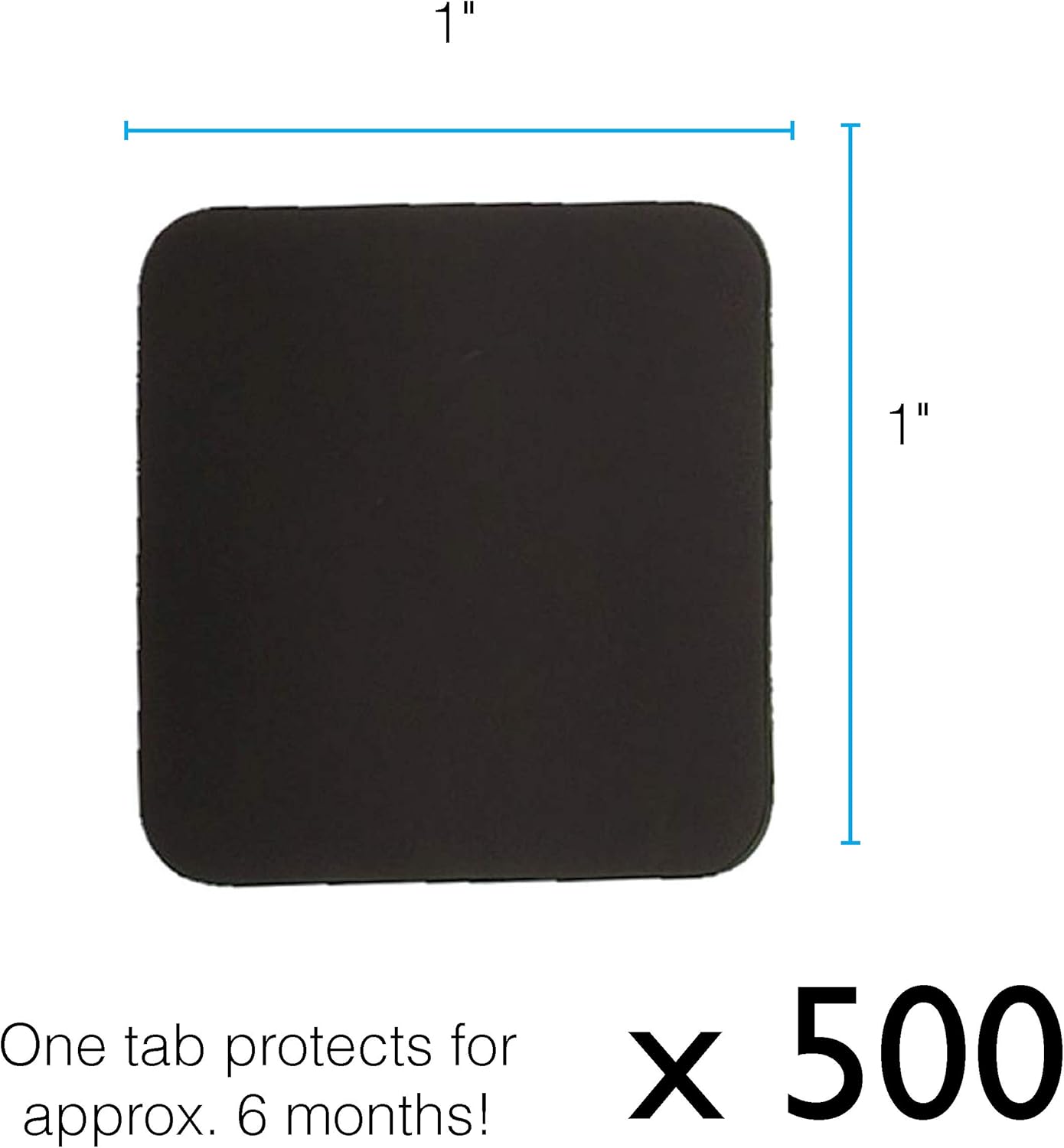 The Beadsmith Anti-Tarnish Tabs, 1 x 1 inch, Non-Abrasive, 50 tabs per Pack, for Jewelry Storage