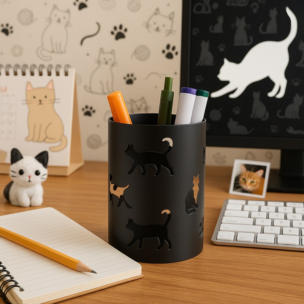 Mango Steam Tabletop Metal Pencil Cup Holder, Organizer