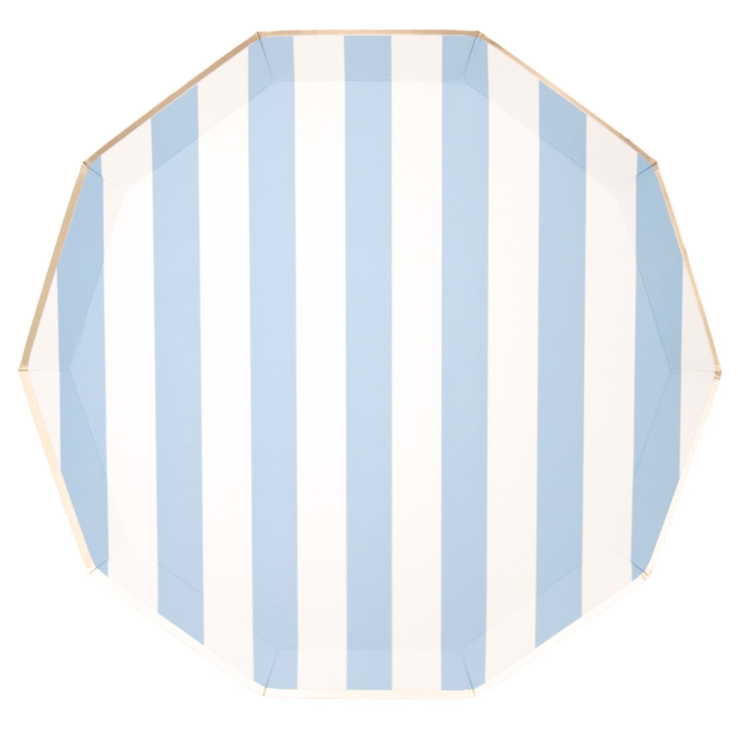 SKY BLUE SIGNATURE CABANA STRIPE PLATES