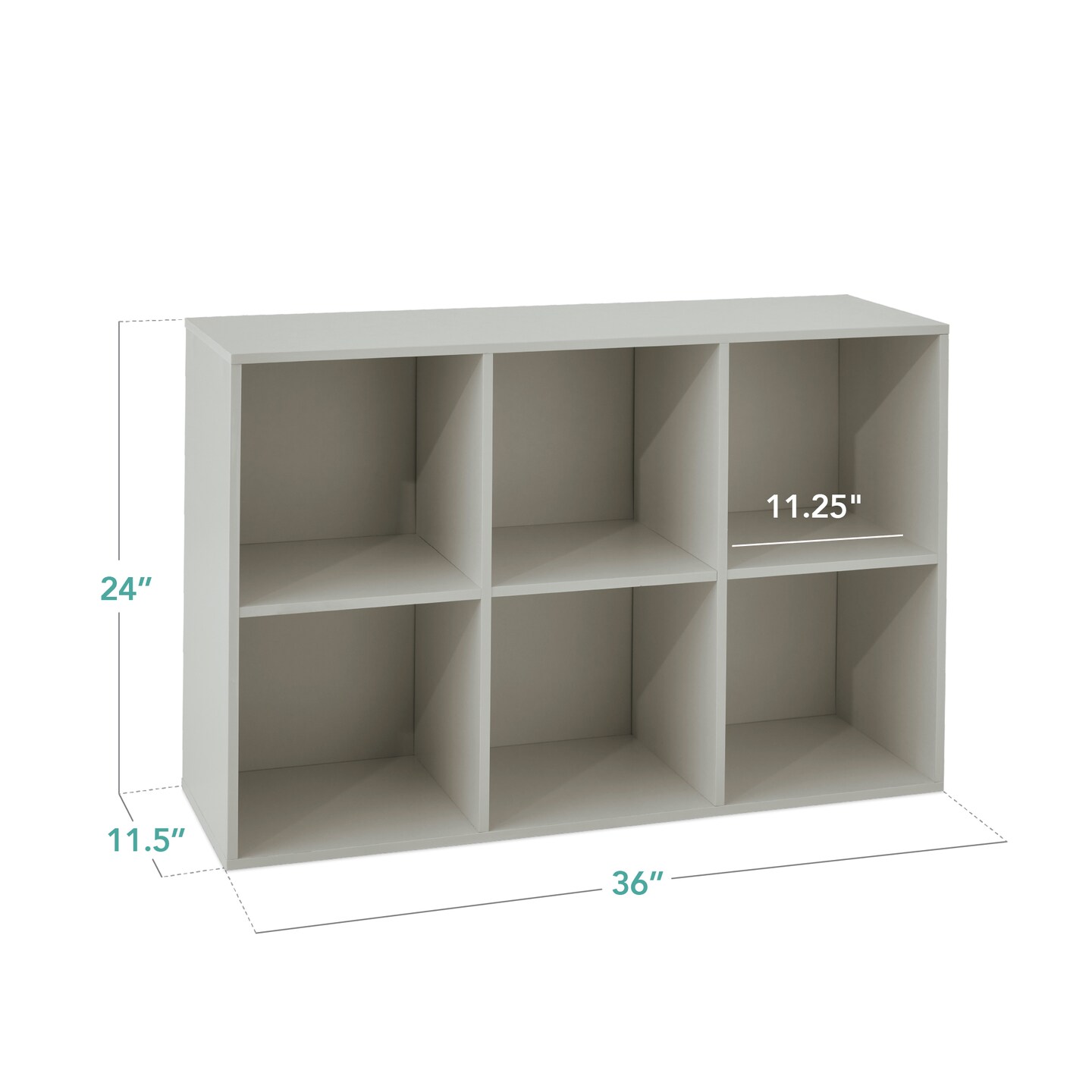 Best Choice Products 6-Cube Bookshelf, 11in Display Storage System, Organizer w/ Removable Back Panels