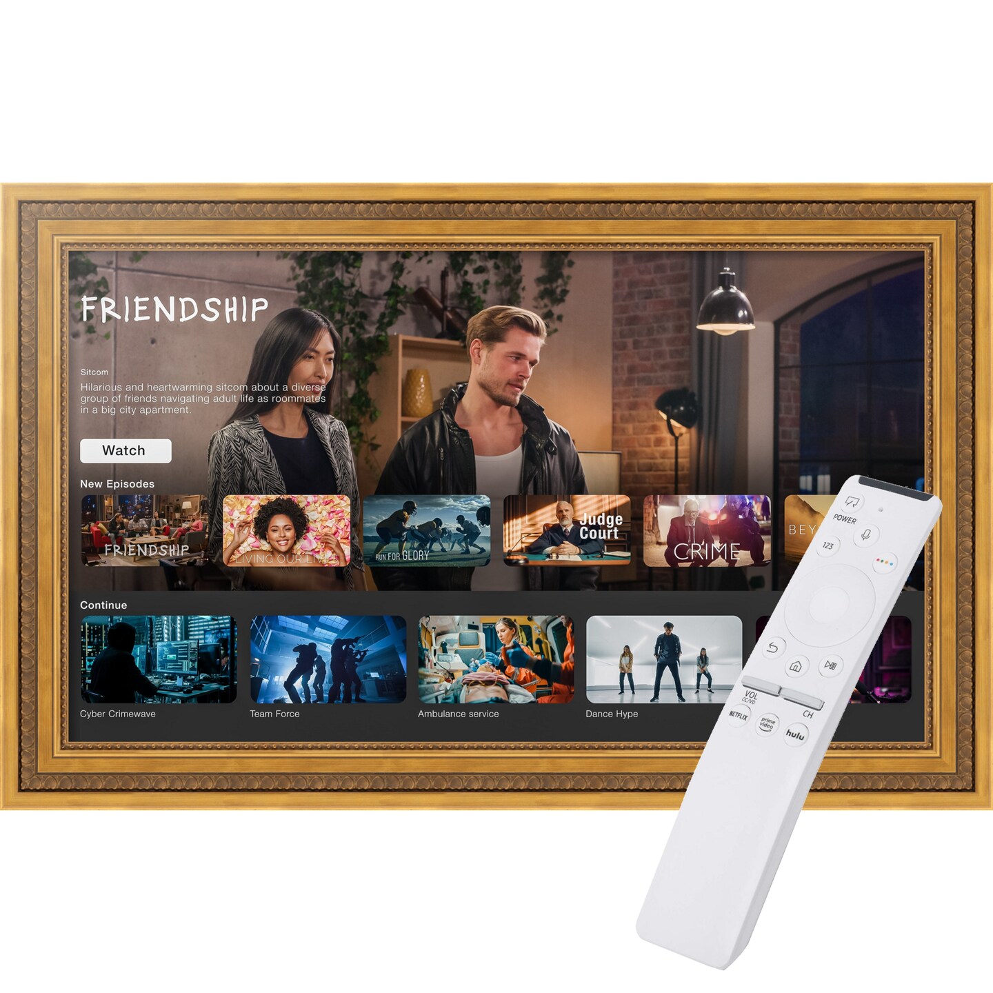 The Samsung Frame TV TV Frame, Ornate Frame TV (Fits 2021-2025 Models)