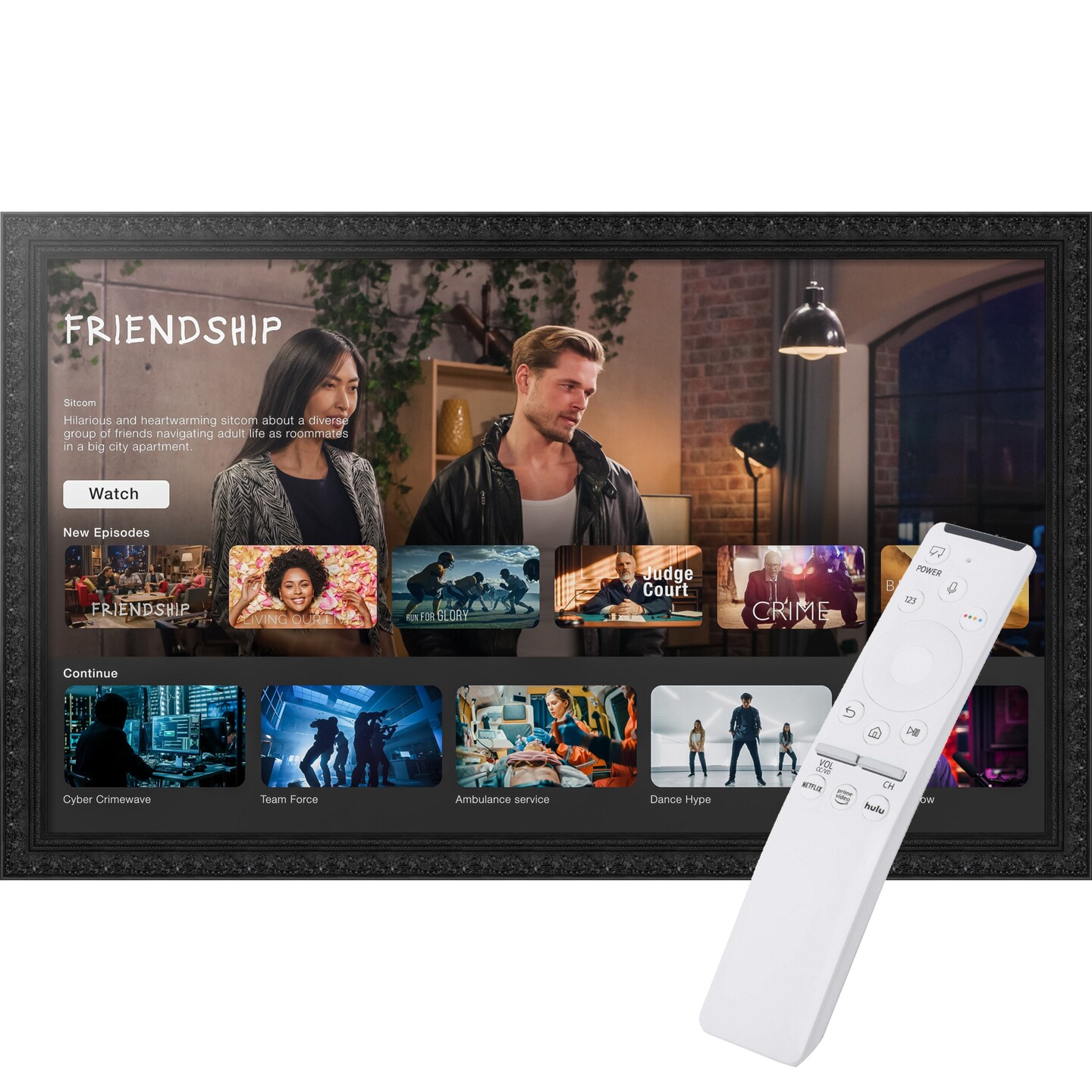 The Samsung Frame TV 65 inch TV Frame, Ornate Frame TV (Fits 2021-2025 Models)