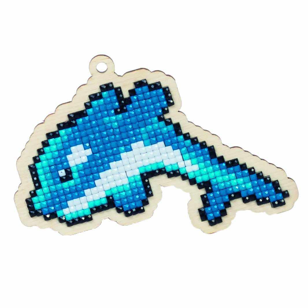 Dolphin Flipper WWP120 Diamond Painting on Plywood Kit