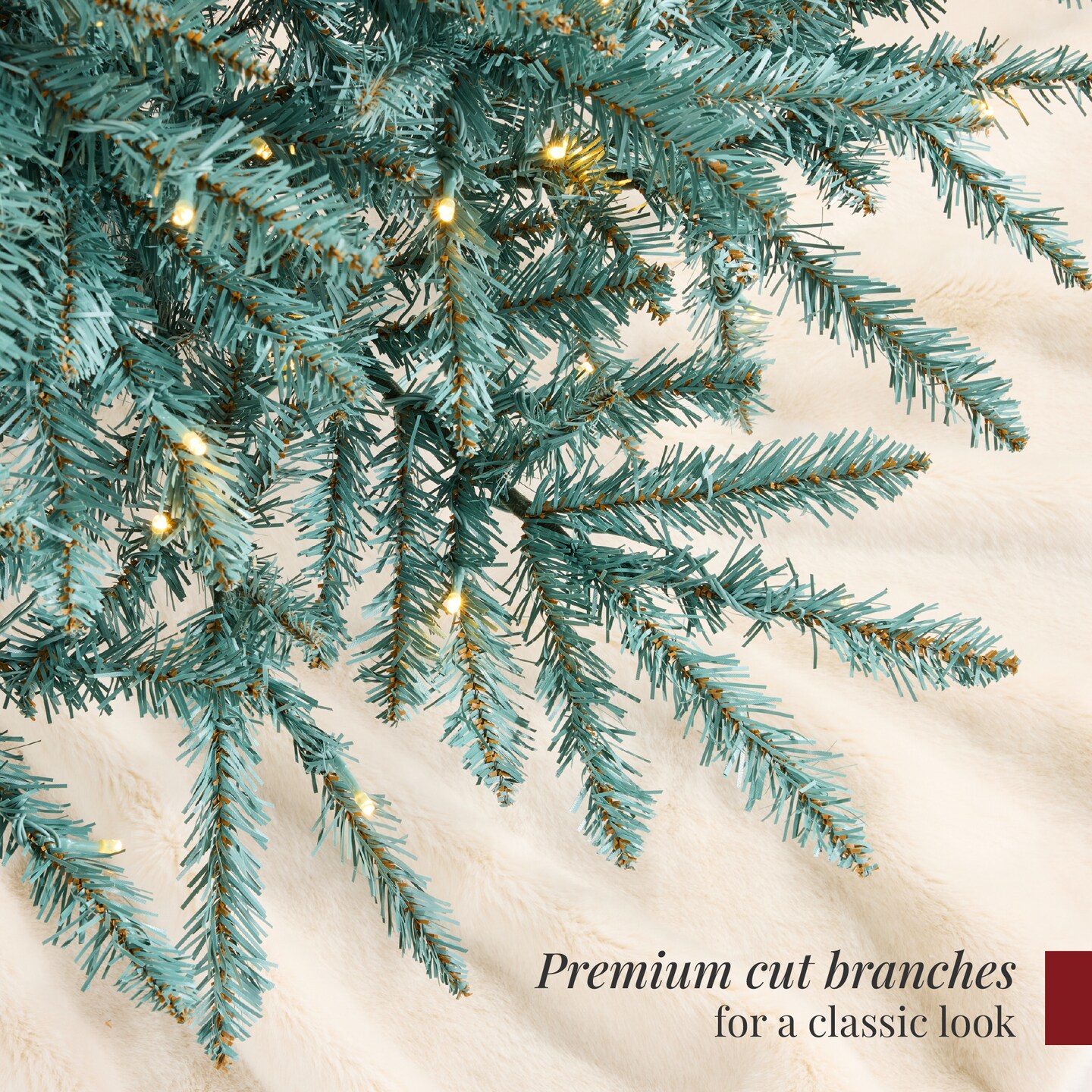 Best Choice Products Pre-Lit Premium Nordic Fir Artificial Full Christmas Tree w/2-in-1 Twinkle LEDs – Blue Spruce