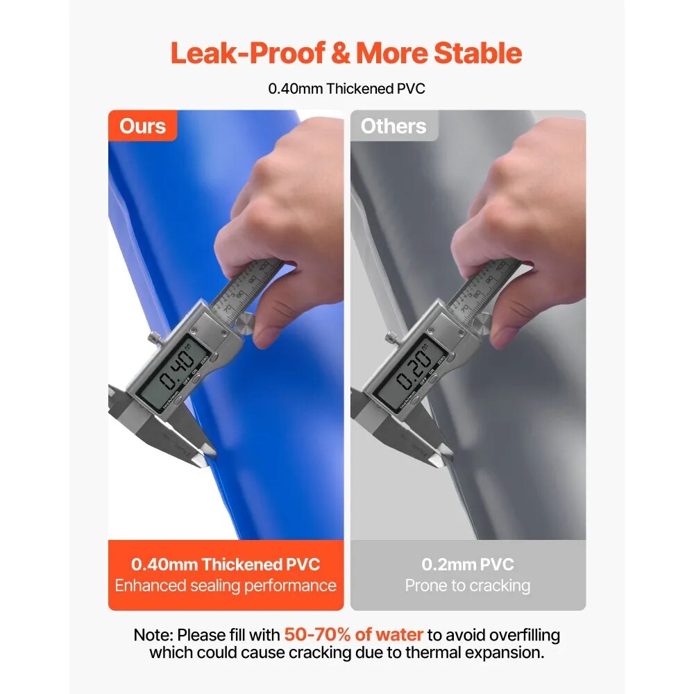 Pool Cover Water Bags 12 Pack 10 Foot Double Chamber Tubes for Winter Covers