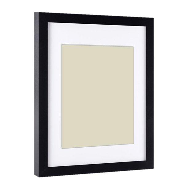 Gallery 14x18 picture frame black wood matted to 11x14 picture black wood 14x18 frame