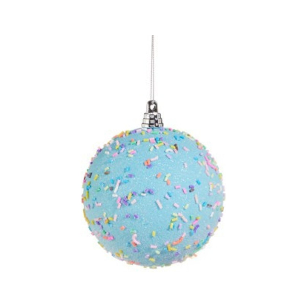 4&#x22; Sprinkled Ball Ornament