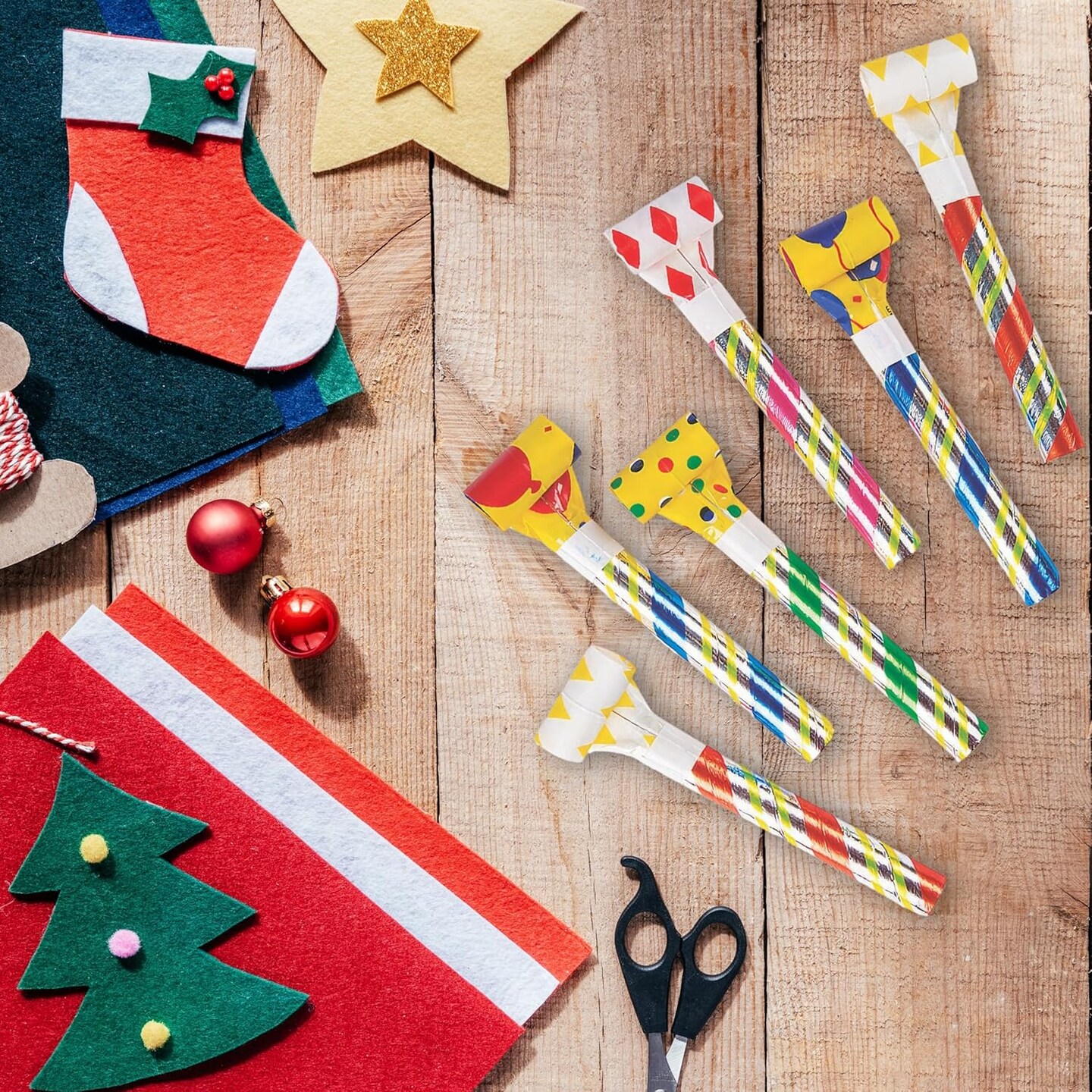 Party Blowers Bulk Pack – 144 Count Colorful Noisemakers for Birthdays, Parties & Celebrations