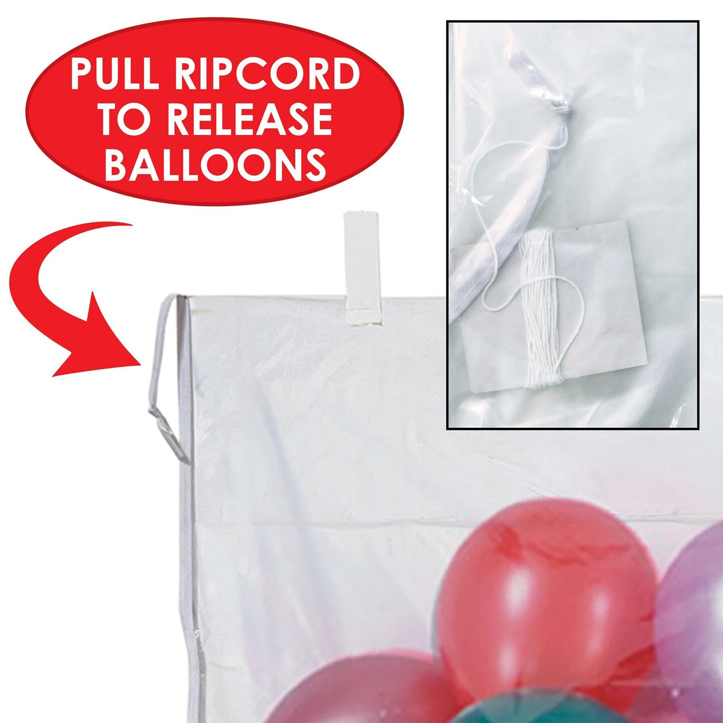 12 Pack Bulk New Year's Eve Plastic Balloon Bag w/ 100 Balloons