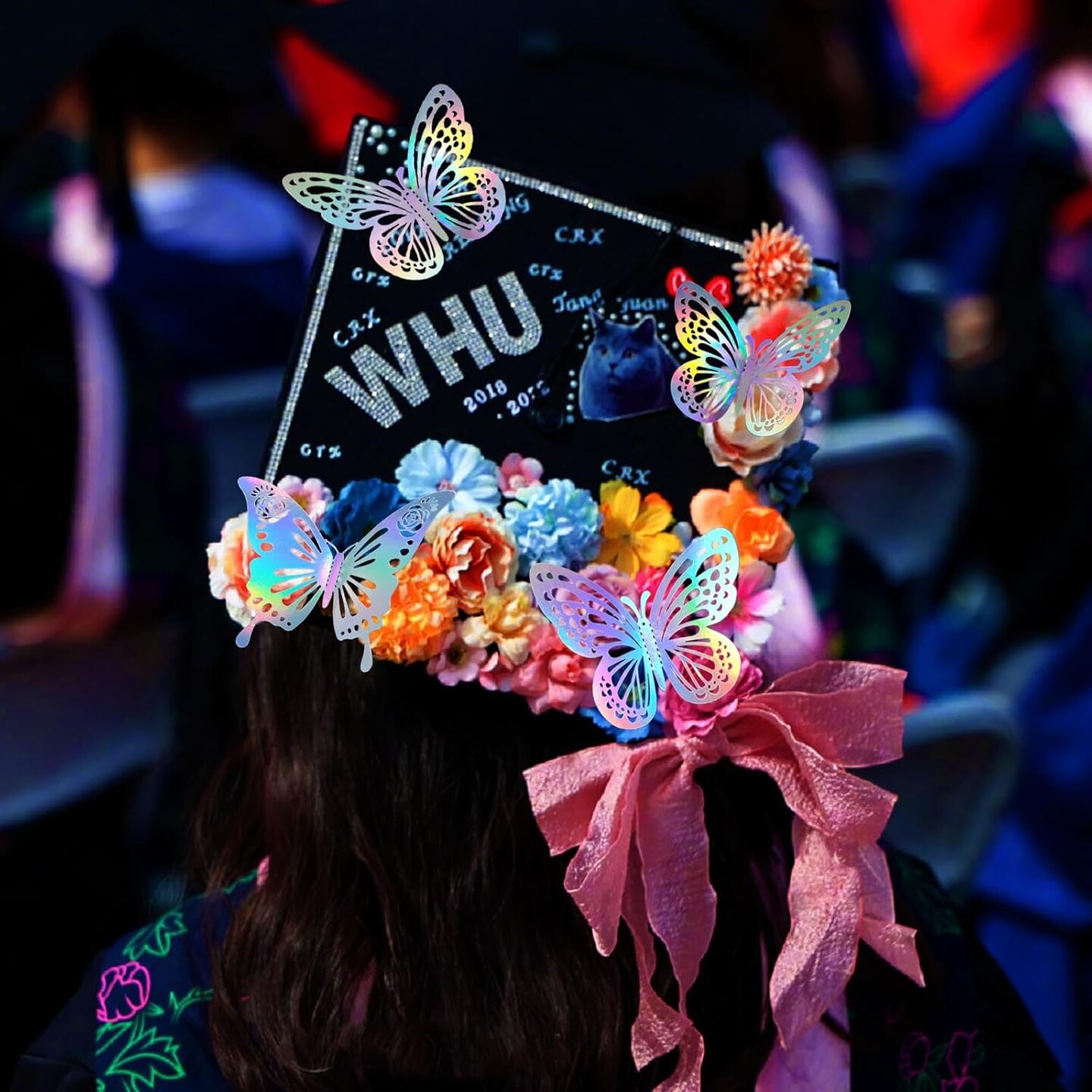 48Pcs 2 Styles 3 Sizes Butterflies Wall Decor - 48pcs Laser Silver