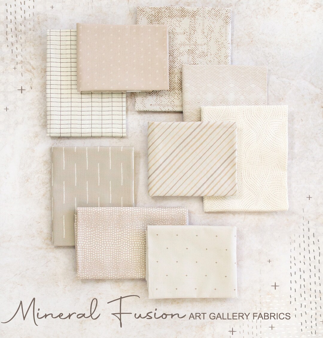 Mineral Fusion Fat Quarter Bundle by  for Art Gallery (FQWFUSMN)
