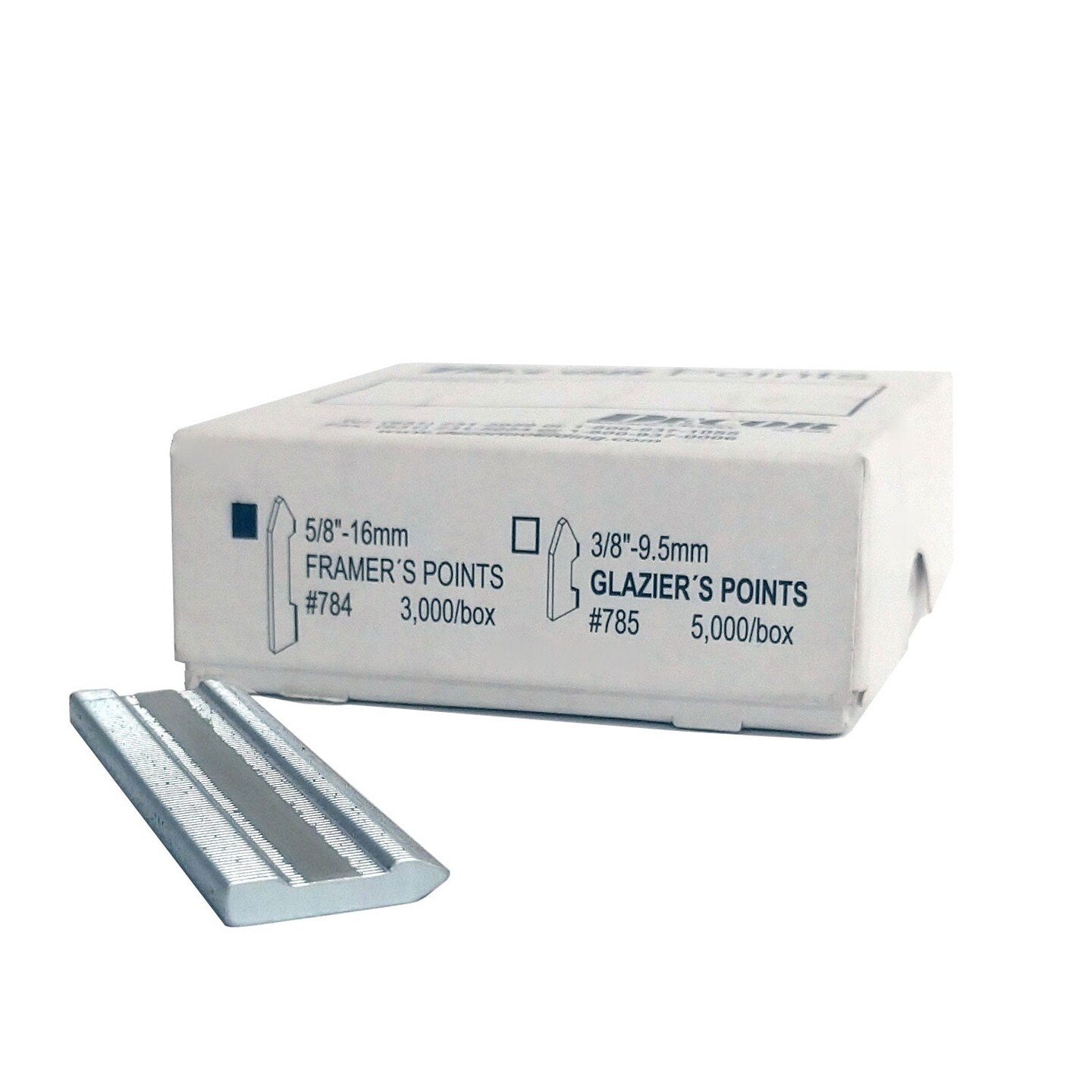 Framer Supply Wax Free Stacked Framer Points for Fletcher 07-500 FrameMaster Driver, Silver, 5/8" Long, Pack of 3000