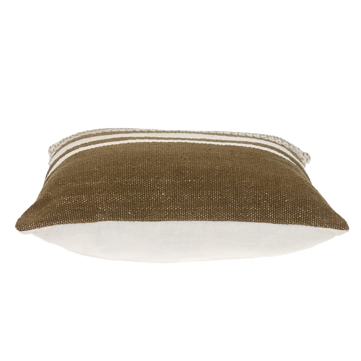 Edge Collections - 18" x 18" - Textured Boho Striped Throw Pillow - 1 Piece