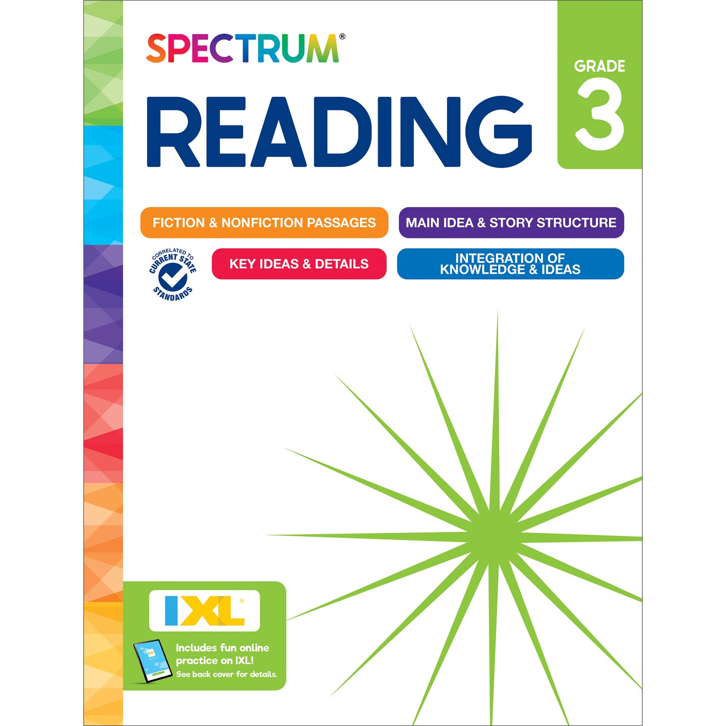 Spectrum Reading 3rd Grade Workbooks, Activity Book Covering Nonfiction and Fiction Passages, Story Structure, Identifying Main and Key Ideas, and more, Classroom or Homeschool Curriculum