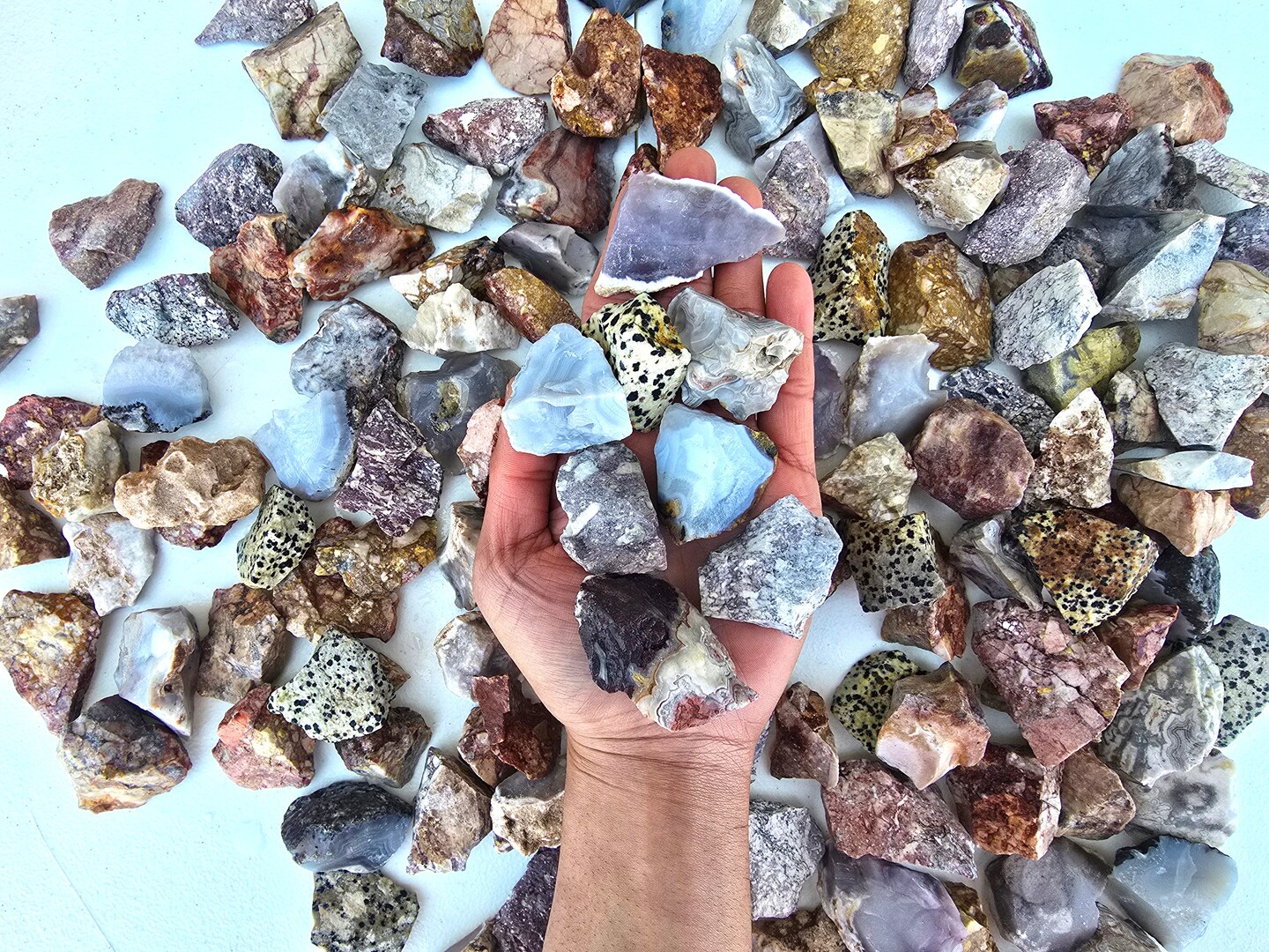 Bulk Rough Crystal Mix from Mexico Natural Raw Stones for Crafts Tumbling and Healing