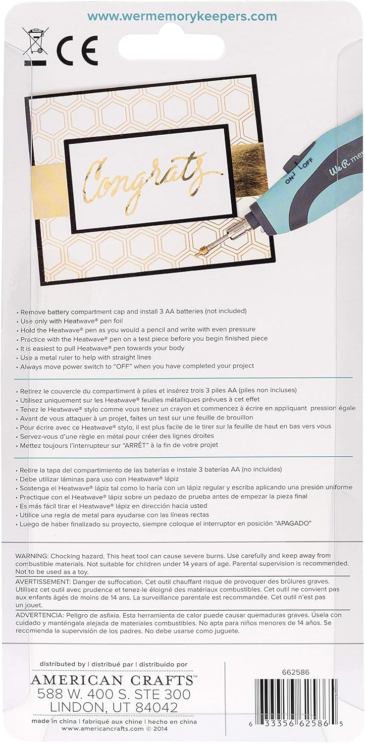 We R Memory Keepers Heatwave Pen Tool Starter Kit 662586 by American Crafts