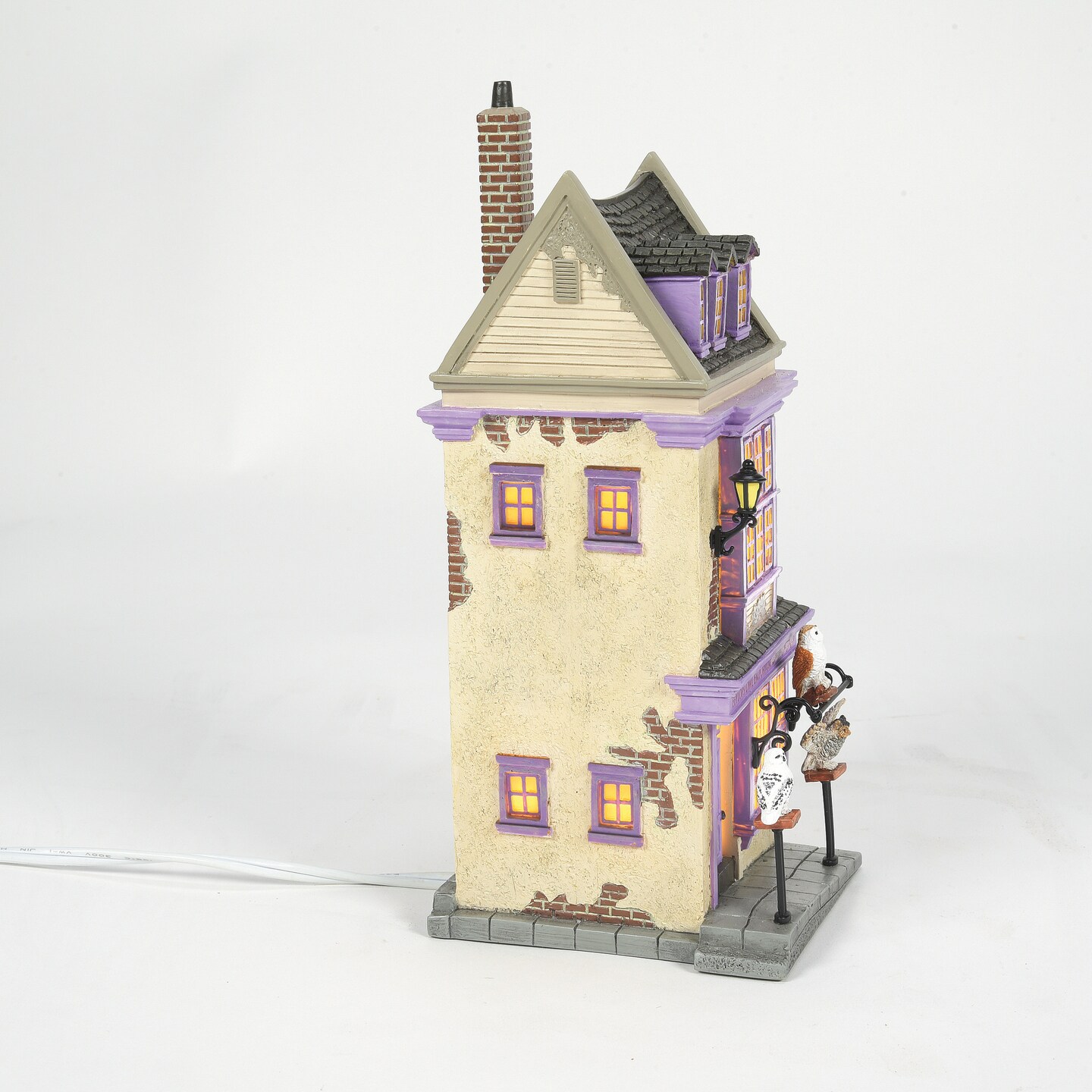 Department 56 Harry Potter Village Eeylops Owl Emporium Lit Building Figurine 8.7in H