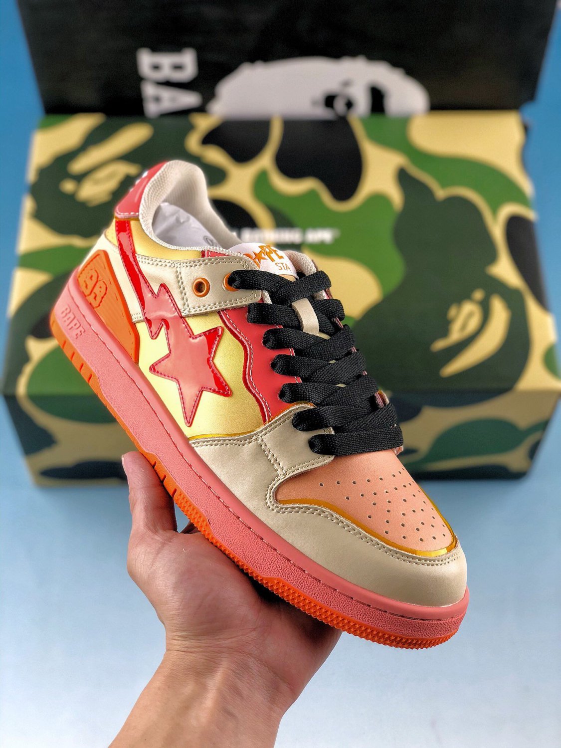 A Bathing Ape Bape SK8 Sta Orange | MakerPlace by Michaels