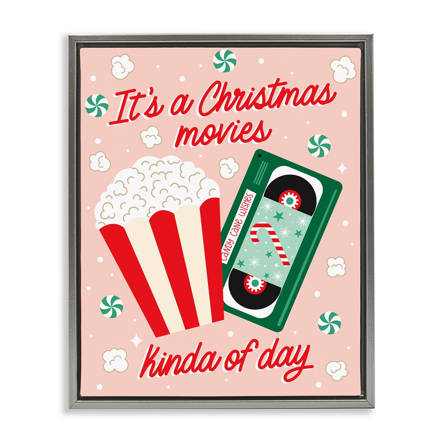 Stupell Industries Christmas Movies Kind Of Day Floating Frame By Ilis Avilés