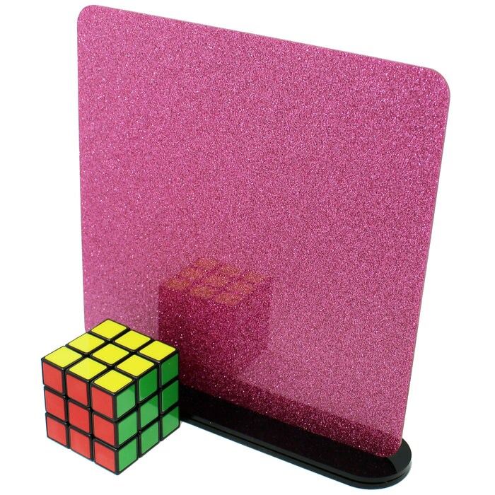 Glitter Acrylic 2.6mm (1/8th Inch), 12x19 inch | CO2 Laser &#x26; CO2 Glowforge Ready, Special Pattern Cast Acrylics, Craft Closet Brand