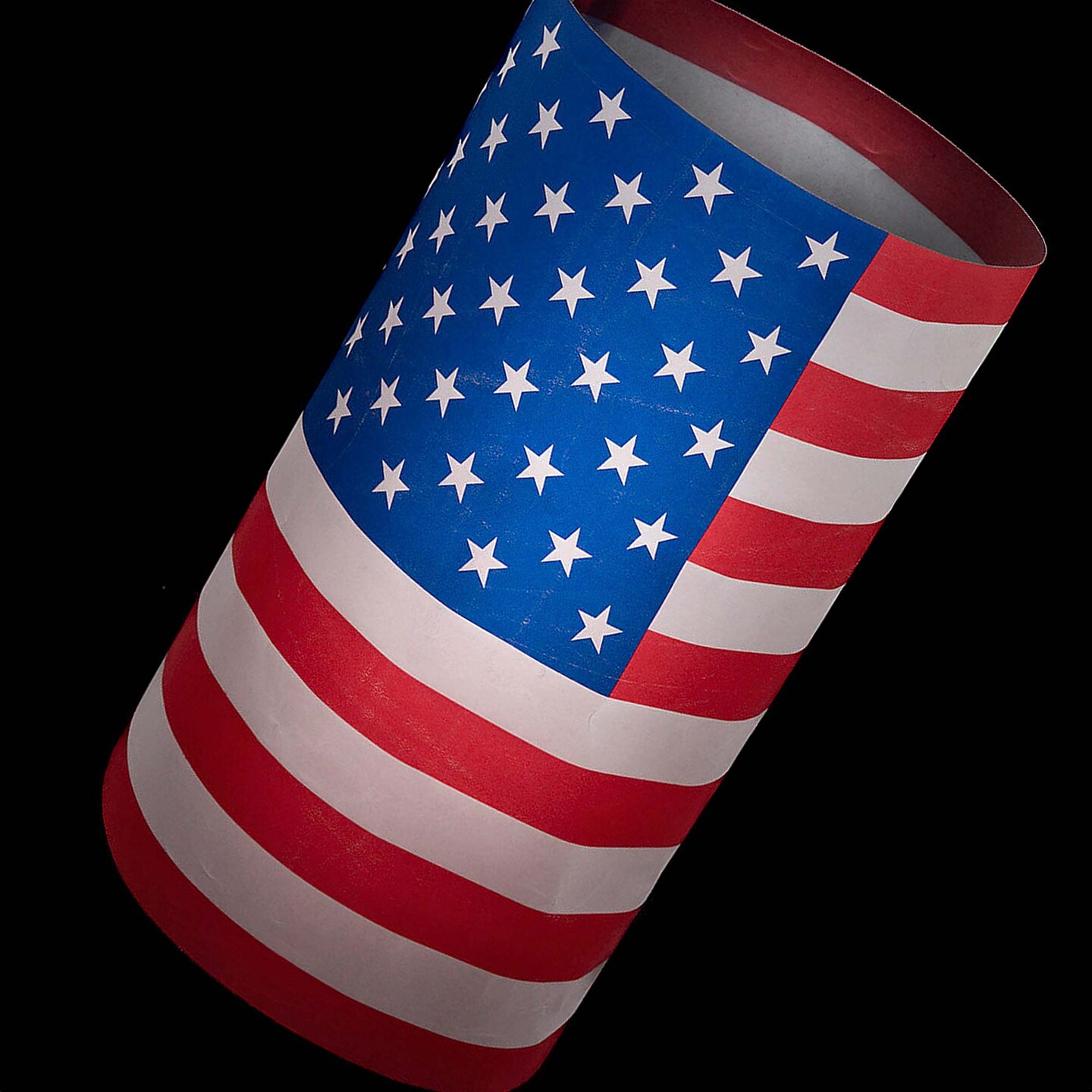 16 1/2" x 9" Patriotic USA Flag Themed Plastic Lantern Luminary Wraps 12 Pc.