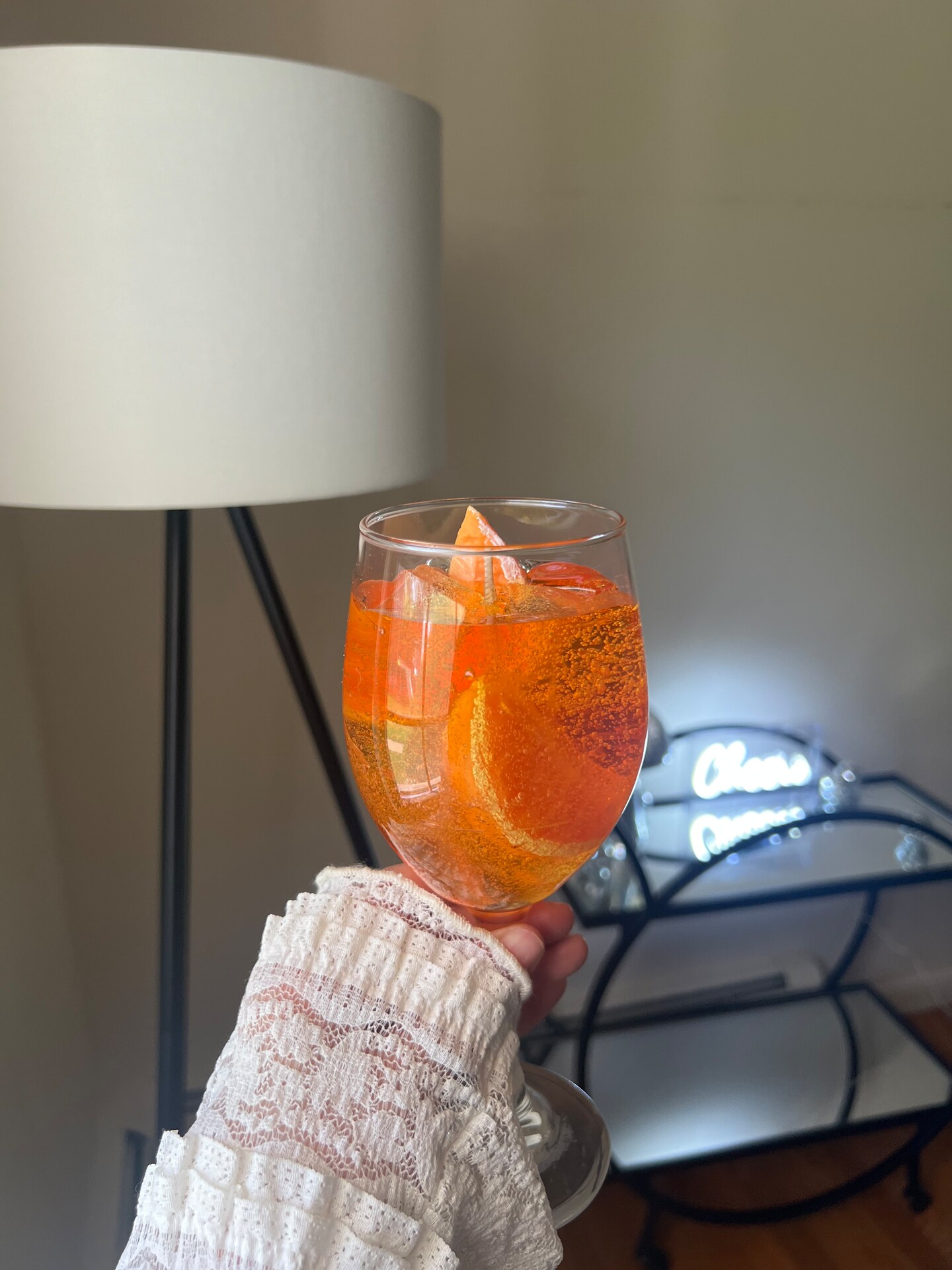 Aperol Spritz Cocktail Candle - Gel Wax Candle - Bar Cart Decor