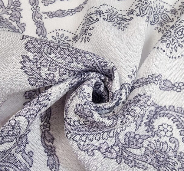 1 Yard Ivory Slate Rayon Crinkle Fabric for Blouses Dresses, Skirts Lightweight 50/52 Inch Width
