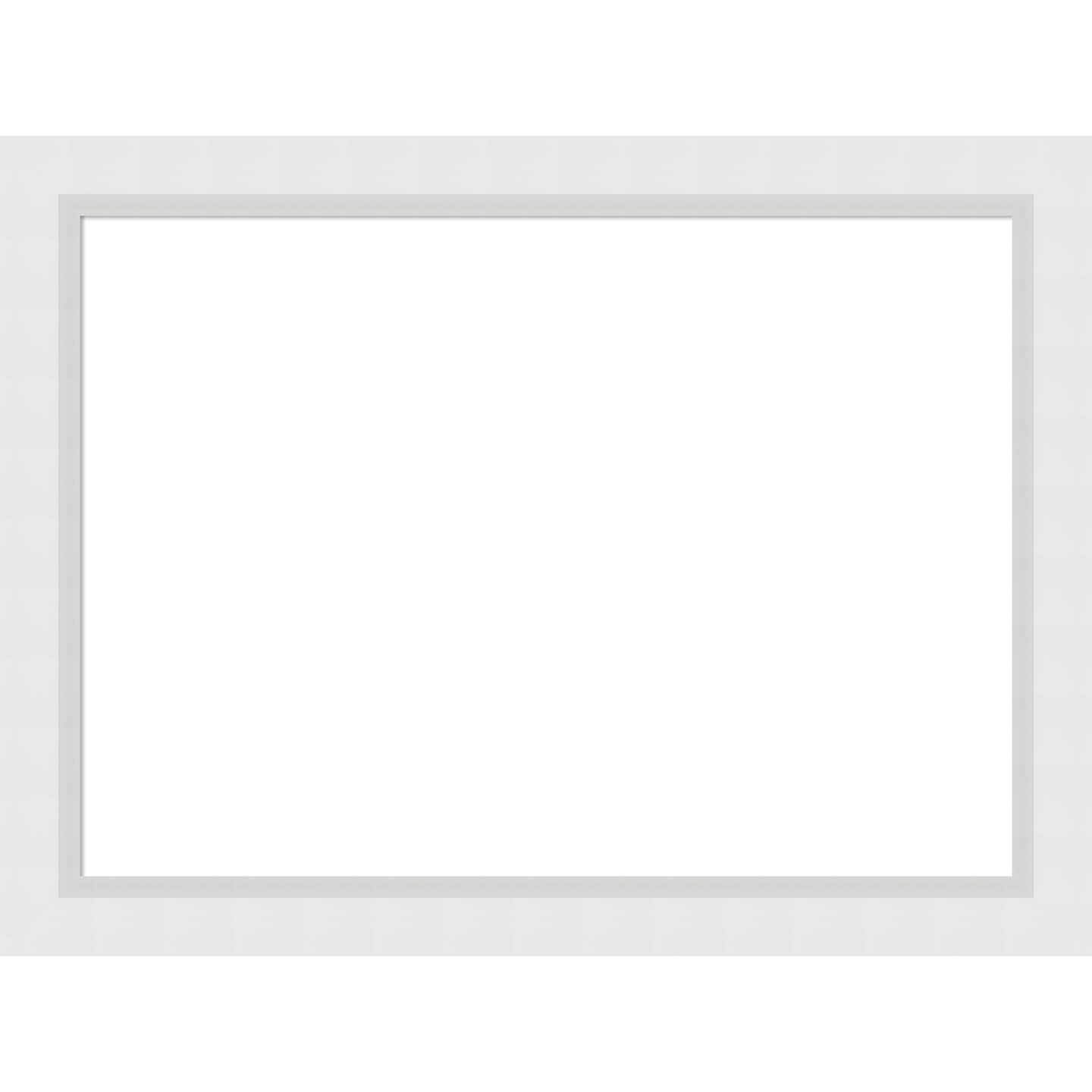 Blanco White Framed Dry Erase Magnetic Board