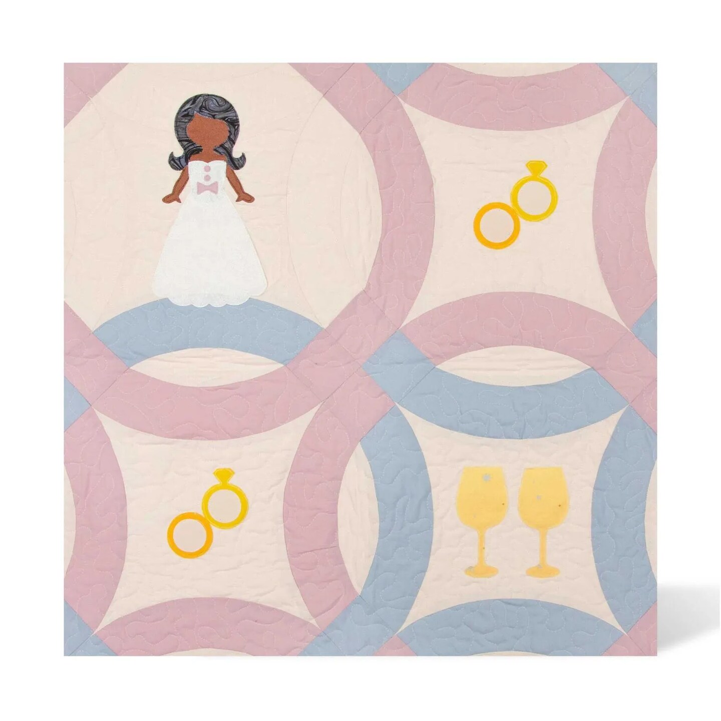 AccuQuilt GO! Wedding Medley Quilt Die for Fabric, Felt, Paper & Craft Projects