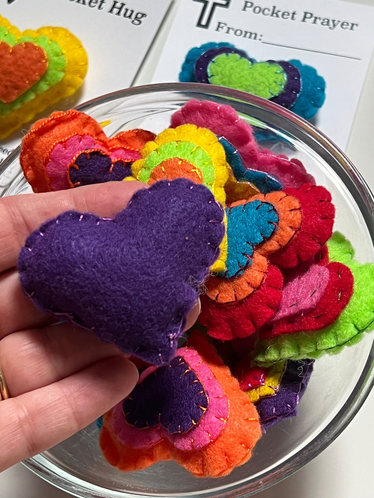 Valentine Pocket Hug Heart image 3