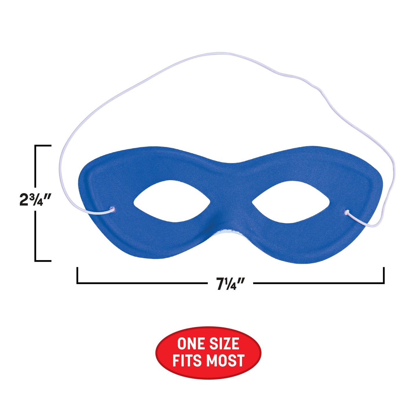 12 Pack Bulk Blue Fabric Hero Mask with Elastic Spirit Colors