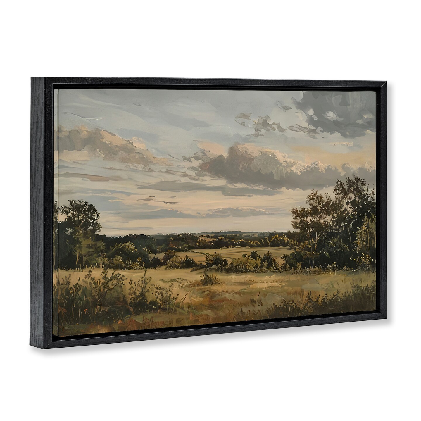 Stupell Industries Evening Light Countryside Floating Frame Design by LSR Creative Studio