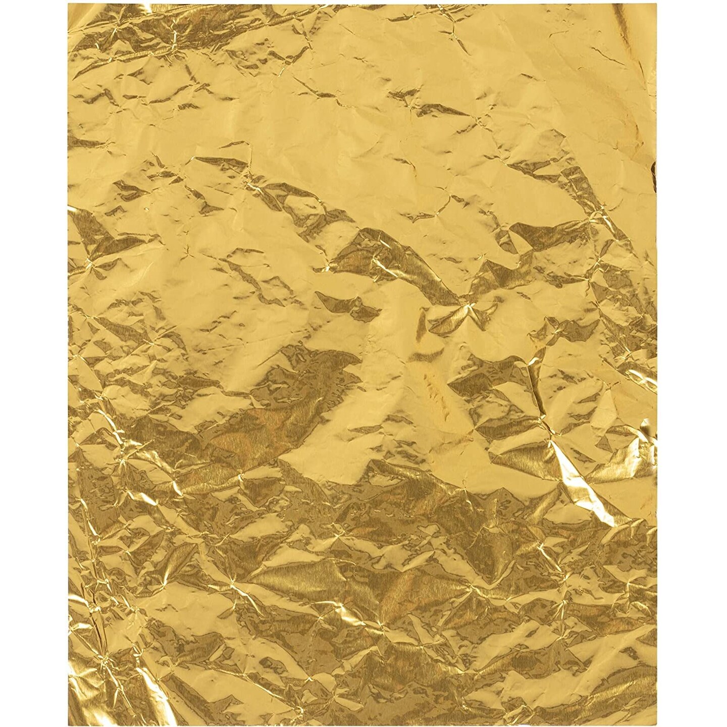Juvale 200-Pack Gold Candy Wrappers, Multi-Purpose Aluminum Foil for Chocolate Bars, for Homemade Sweets, Treats, Caramels, Fudge (6 x 7.5 in)