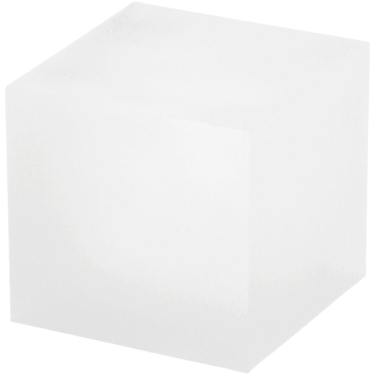 Plymor Frosted Acrylic Square Display Block, 2