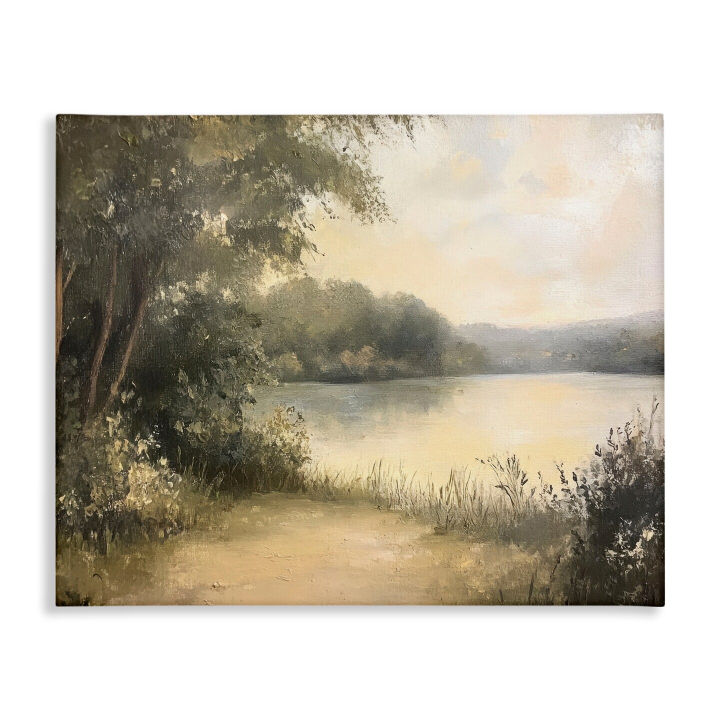 Stupell Industries Shore of Peaceful Lake Canvas Design by Petal Prints Design