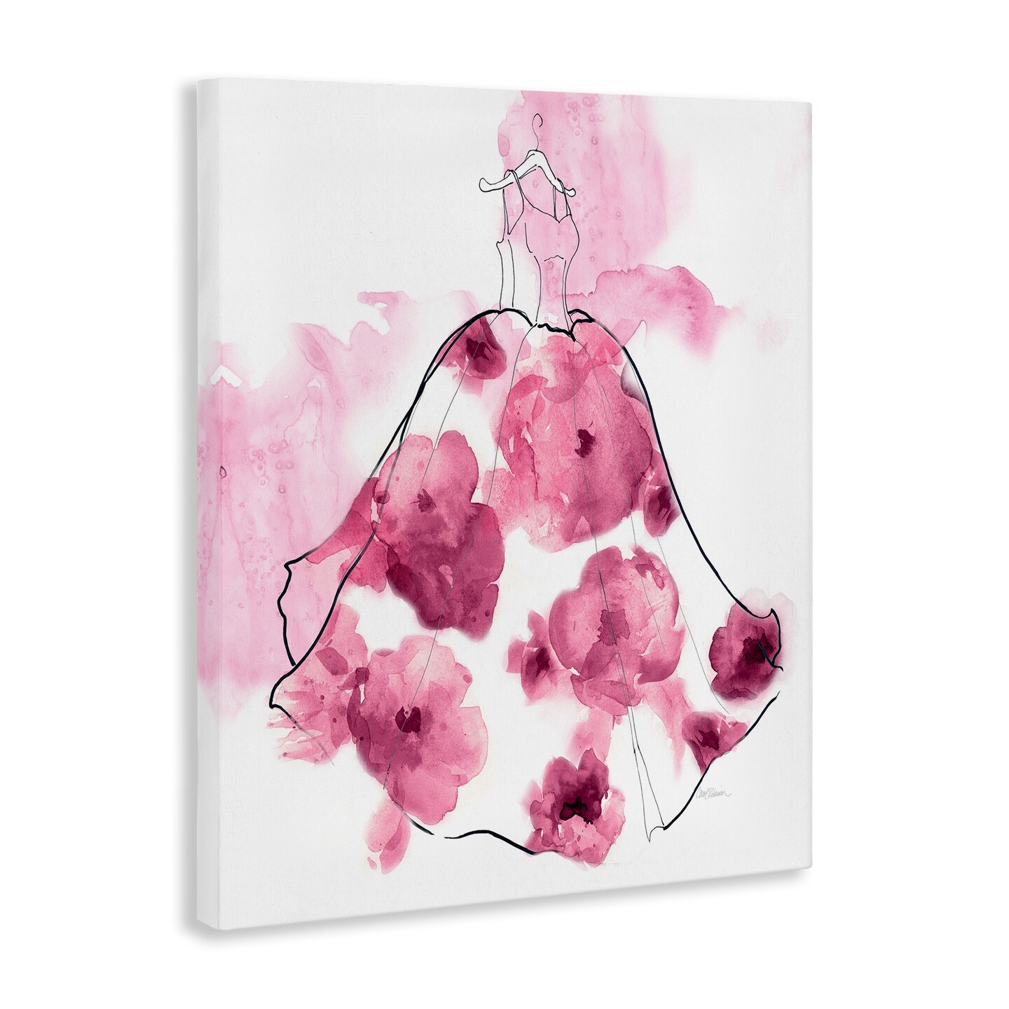 Stupell Industries Alluring Flower Dress Abstraction Canvas Design by Carol Robinson