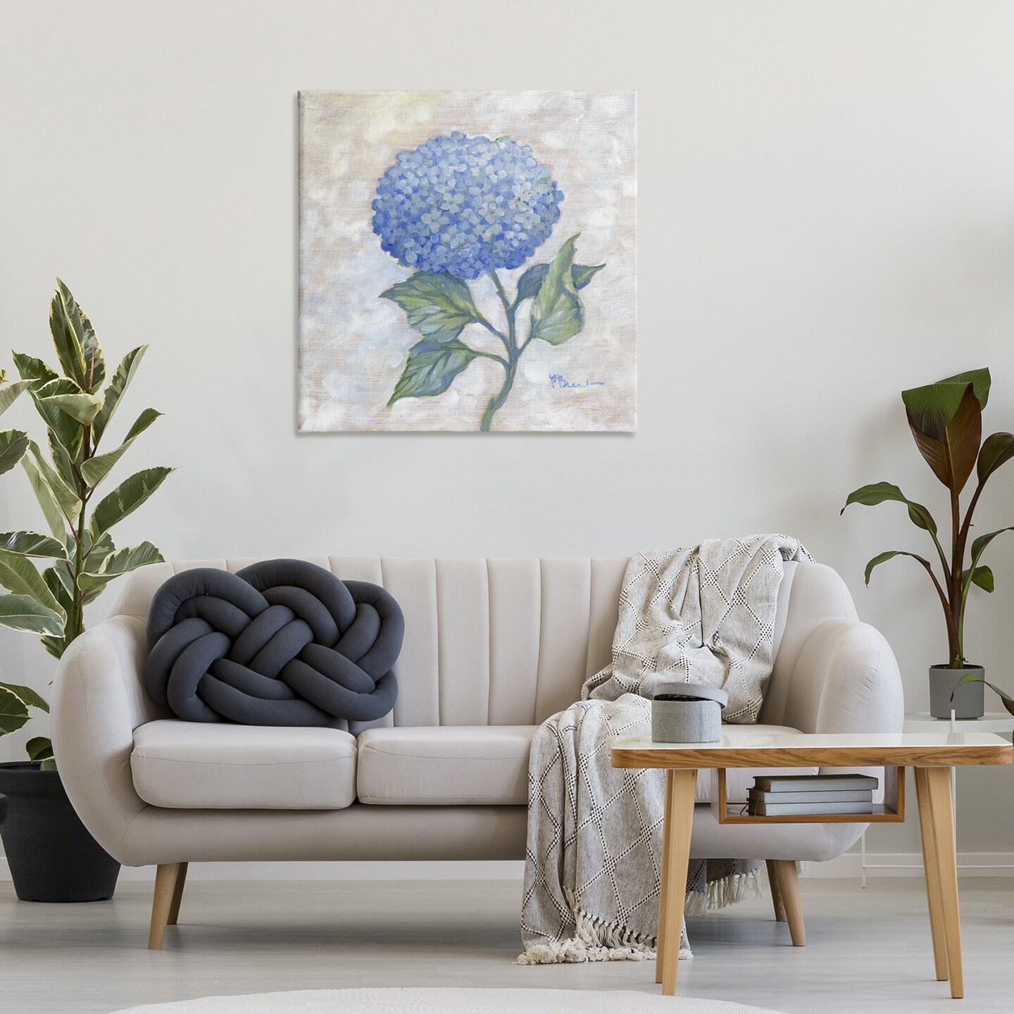 Stupell Industries Traditional Blue Hydrangea Bloom Canvas Design by Paul Brent