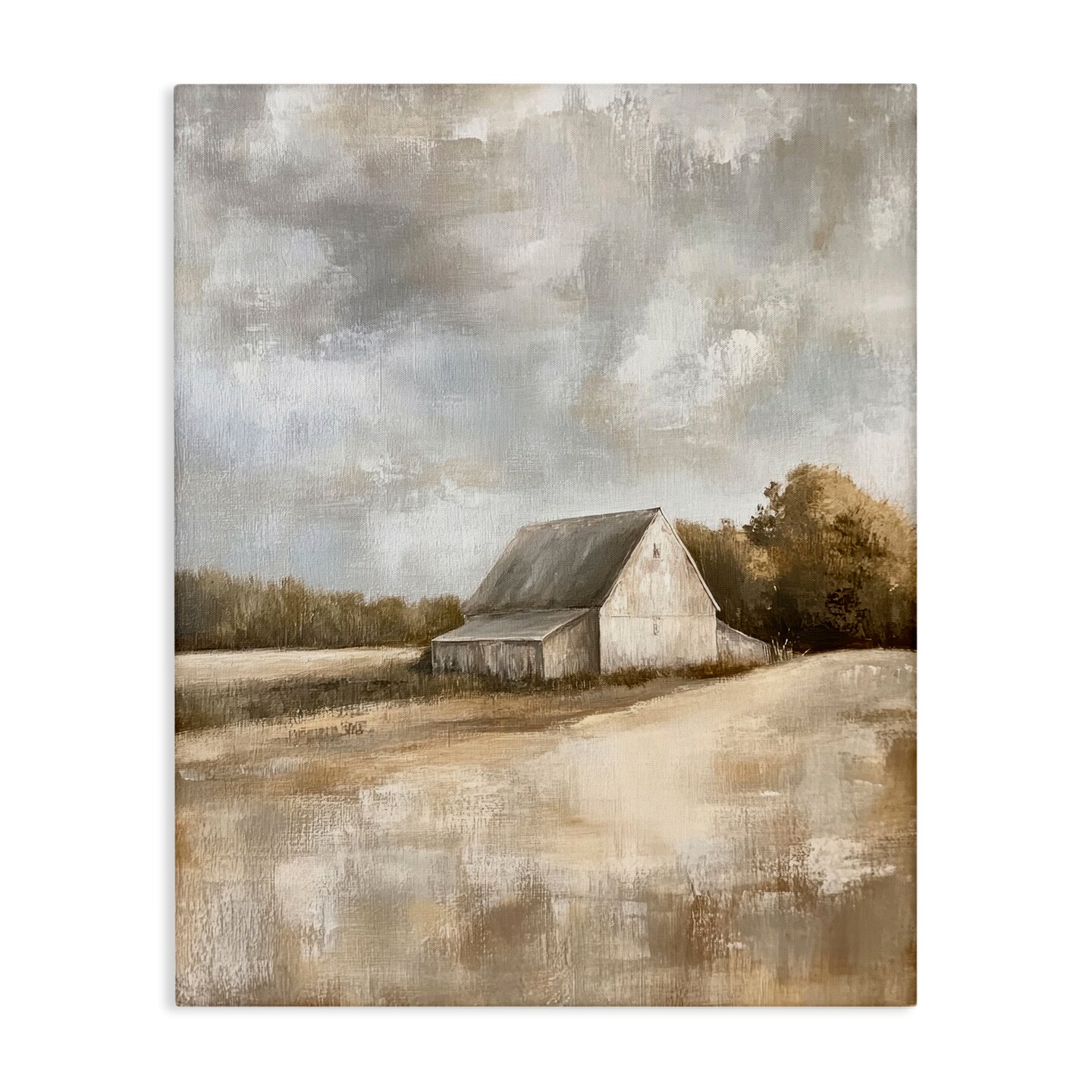 Stupell Industries Cloudy Farm Landscape Canvas Design by Petal Prints Design