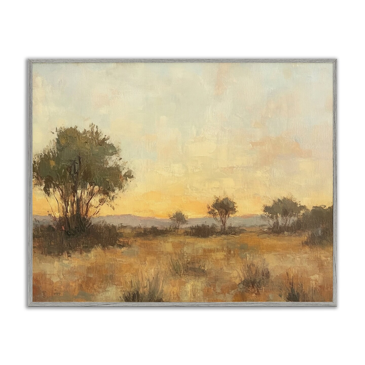 Stupell Industries Honey Hued Horizon Framed Giclee Design by Petal Prints Design
