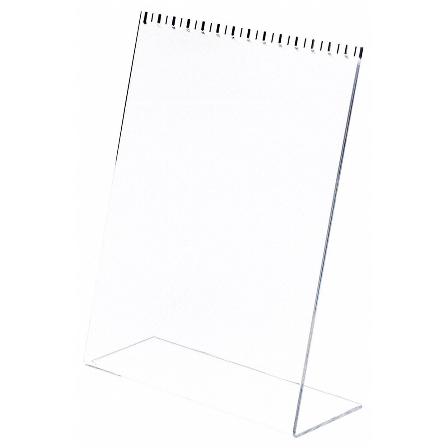 Plymor Clear Acrylic Necklace Display Stand With Top Hooks, 10.625&#x22; W x 4&#x22; D x 13.5&#x22; H