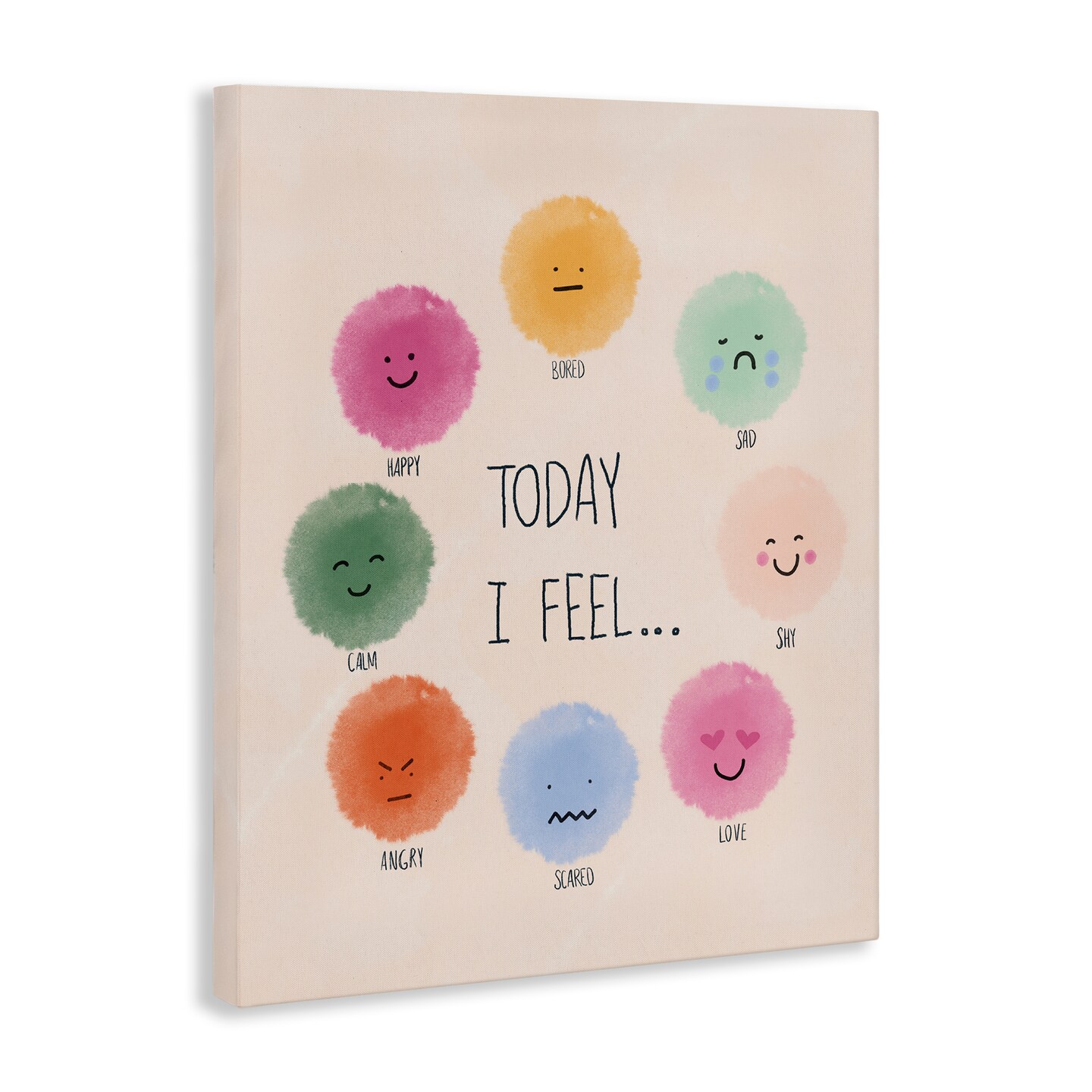 Stupell Industries Educational Wheel of Emotions Canvas Design by Chen Alyesh