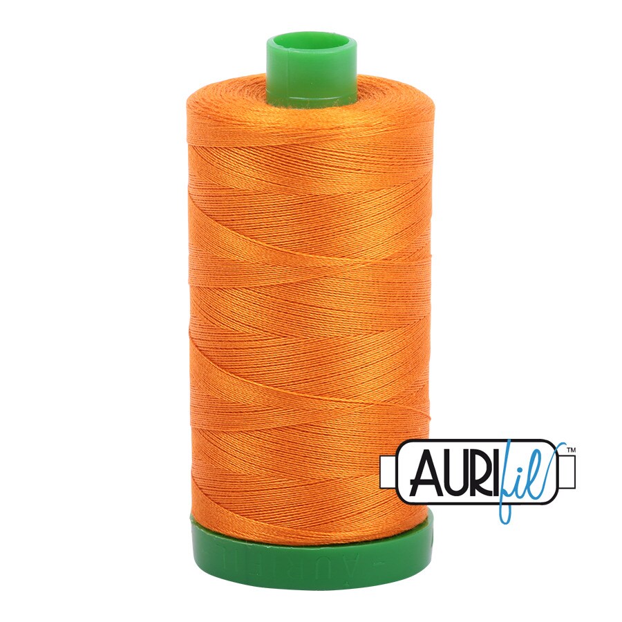 Bright Orange (1133) | 40wt Large Spool (1000M / 1094Y) | Aurifil Thread