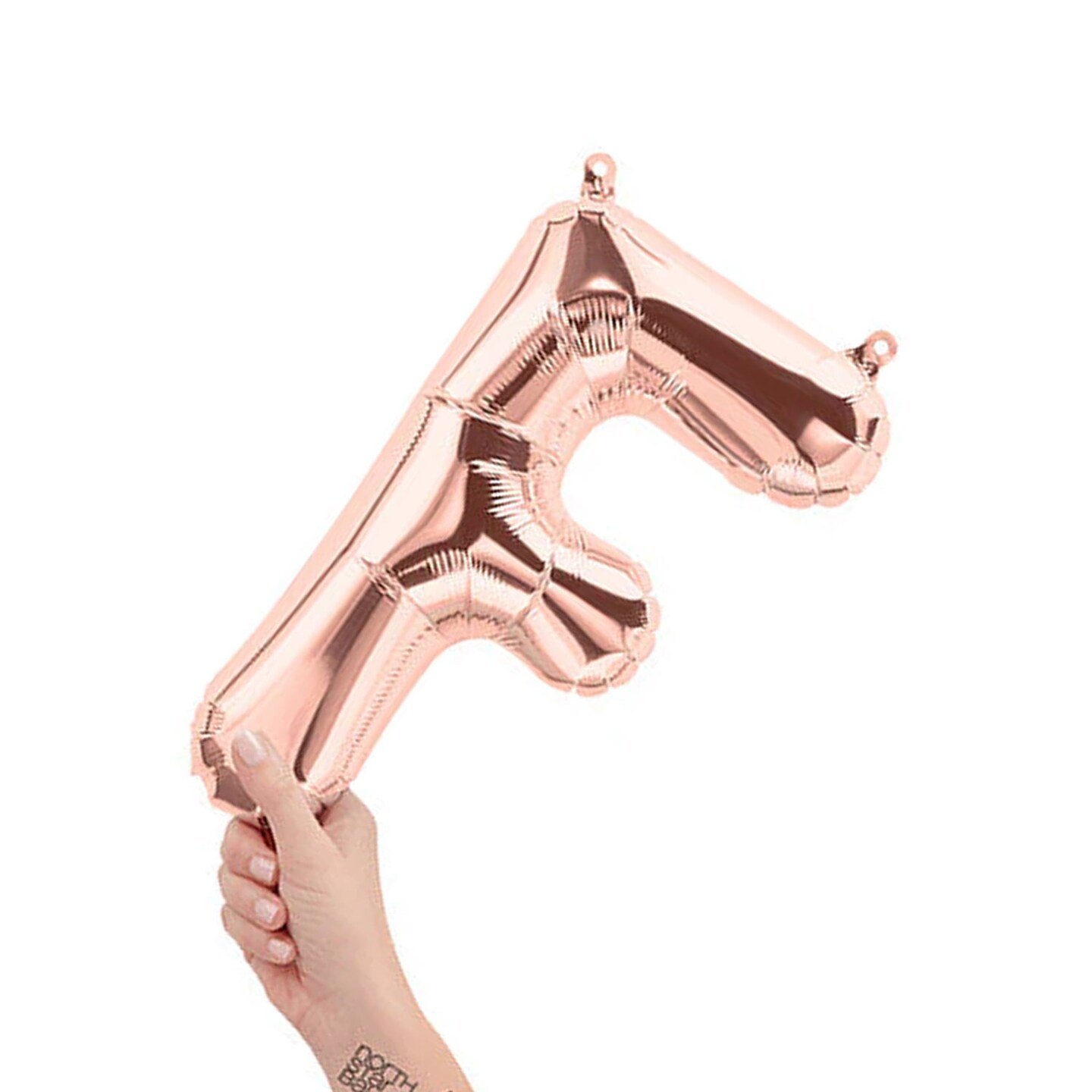 NorthStar Balloons&#xAE; 16 Inch Letter F Rose Gold Air Fill Only