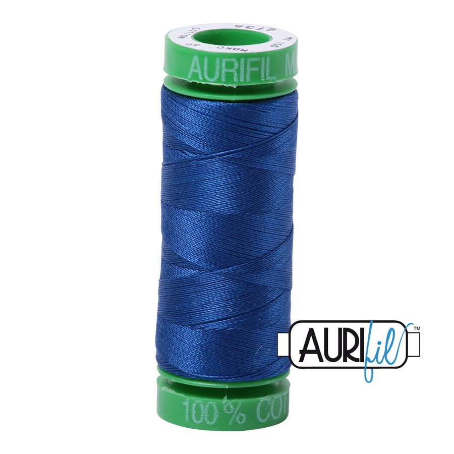Medium Blue (2735) | 40wt Small Spool (150M / 164Y) | Aurifil Thread
