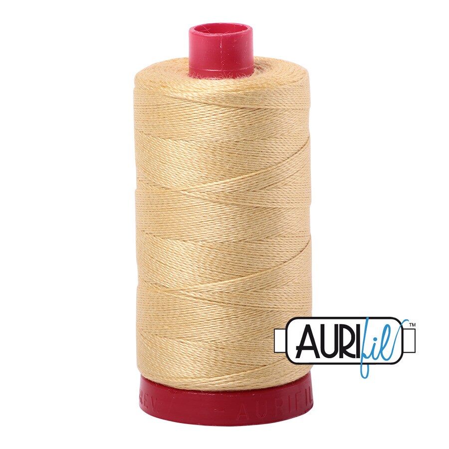 Wheat (2125) | 12wt Large Spool (325M / 356Y) | Aurifil Thread